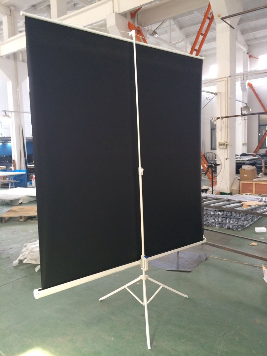 96 inch freestanding tripod projection screen for outdoor&indoor
