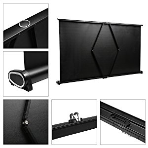 40" Portable Projection Screen Tabletop Projector Screen 