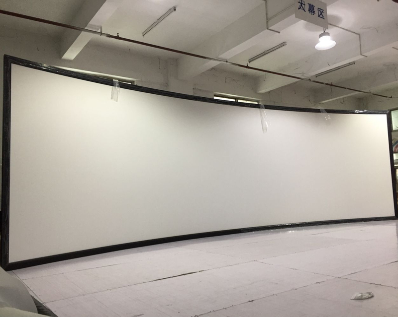 180°/ 220°/ 360° Large Curved Projector Screen Flight Simultaion Projection