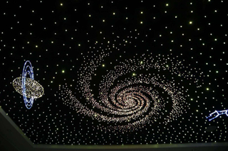 Polyester Fiber Optic Star Ceiling Panel