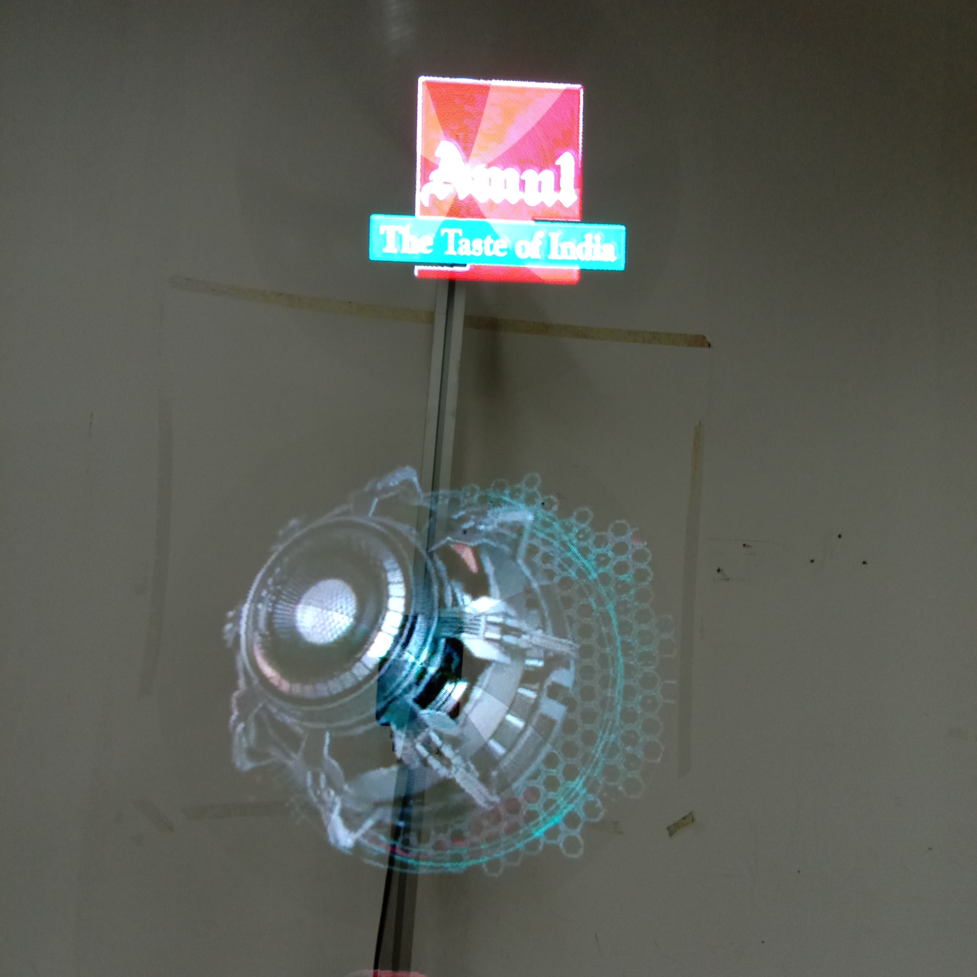 China 3D hologram projector hologram advertising display LED FAN 