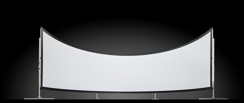 4K Wall Mount Projection Screen Curved Projector Screen For Home Cinema ...